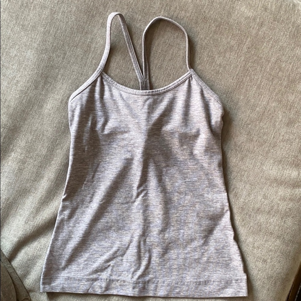 Lululemon Power Y Tank in Grey